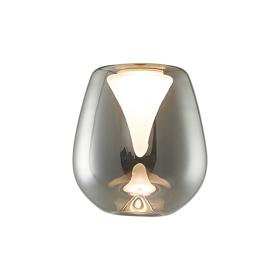M8943  Andromeda 12cm Wine (B) Glass Shade, Chrome With Inner Frosted Funnel